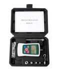 Digital Force Gauge 500N with Four Units N Lb Kg Oz in portable case, includes manual and accessories for tension and thrust testing