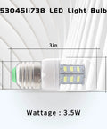 Led Refrigerator Light Bulb 3.5W Wide Voltage 85V-265V Replacement for Frigidaire Kenmore Kei D34L PS12364857 5304511738