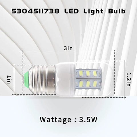 Led Refrigerator Light Bulb 3.5W Wide Voltage 85V-265V Replacement for Frigidaire Kenmore Kei D34L PS12364857 5304511738