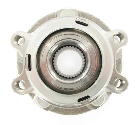 Front view of Front Wheel Hub Bearing Assembly Aftermarket Replacement BR930745 For Infiniti And Nissan Vehicles, full kit shown