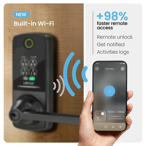 Ultra Smooth Ai Biometric Fingerprint Smart Lock Door Handle With Easy Peasy No Sweat Keyless Entry And Quick As Lightning Auto Unlock To Keep Your Crib Secure Today