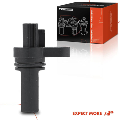 Engine Crankshaft Position Sensor For Nissan Frontier 4.0L V6, Pathfinder, Xterra, NV Series 2005-2020, Suzuki Equator Replacement Plug And Play Swap-Ready OE Style Sensor black sensor with box