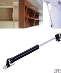 12 Inch Gas Strut 30N Lift Support For Cabinet Doors Black Heavy Duty Hydraulic Air Prop Hinge For Kitchen Cabinets 7 Lb Load Extendable 0-107mm Total Length About 303mm Two Sets shown in installed view