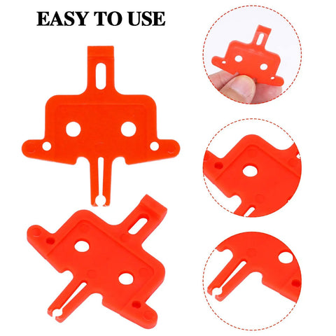 Six Pack Bicycle Brake Pads Spacers For Hydraulic Disc Brakes, orange pad spreader tools, easy brake separation accessory