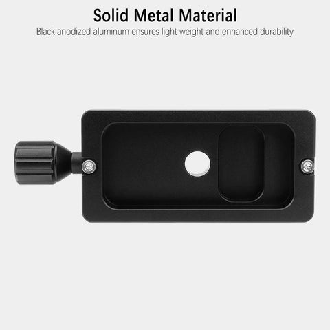 Dovetail Adapter Plate With Clamp For Vixen Style Saddles, Arca Swiss Compatible Mount Base showing solid metal material