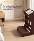 Solid Wood Prayer Kneeler Bench with Soft Kneeling Pad Cozy Home Church Stool with Built-in Book Shelf Ergonomic Sturdy Seat