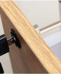 Top Shelf Heavy Duty Black Metal Locks For Desk And Cabinet Keyed Alike Set Comes With Two Durable Steel Keys Bulldog Tough 16Mm installation view.
