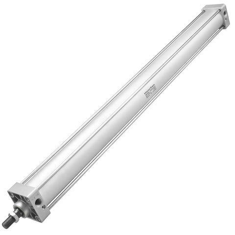 Industrial Pneumatic Cylinder 63mm Bore, 800mm Stroke, Double Acting, PT3/8 Port, M16x1.5 Piston Port, Single Rod, Up To 280 kgf/cm2