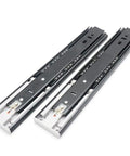 Push To Open Drawer Slides With Side Mount Runners Full Extension Ball Bearing Cabinet Rails Three Fold Tracks 14 Inch