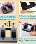 Pro Grade Wire Welding Fixture With Black Base And Bright Orange Helping Hands Clamp, compact design for DIY repairs
