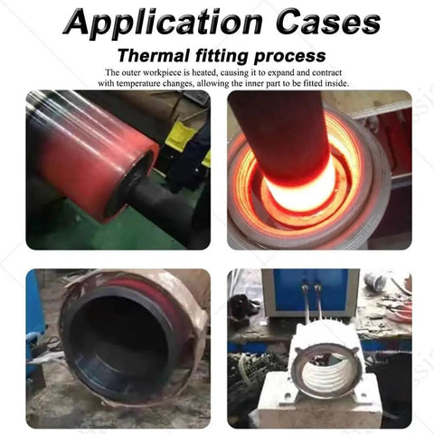 Heavy Duty High Frequency Induction Heating Machine For Pro Metal Heat Treatment And Backyard Blacksmithing Setup That Works Like A Charm With Smart Water Cooling, thermal fitting process.