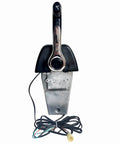 Outboard Remote Control Box 704-48205-P1 top view, black and silver, wires attached, single push to open, OEM replacement.