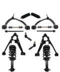 Built Tough Front Control Arms Ball Joints Sway Links Tie Rods with Heavy Duty Rubber Bellows kit for 2009 to 2013 Chevy Silverado 1500 LS.