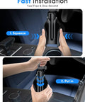 Cup Holder Phone Mount For MagSafe Magnetic Car Holder With Dual Adjustable Bases And N55 Magnet installation steps in car