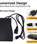 ABS foot pedal with power plug for Beast 800W Flex Shaft Rotary Tool With Foot Pedal Control And Flexible Shaft For Metalworking