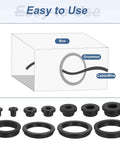 Heavy Duty Top Hat Silicone Rubber Grommet For Wiring And Auto Applications diagram with assorted grommet sizes