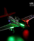 Beast 560mm Wingspan P51 Mustang RC Plane With Four Channel Control 3D And 6G Stunt Modes LED Lights Brushless Power Full Function