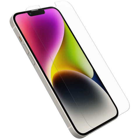 Amplify Glass Antimicrobial Blue Light Screen Protector for iPhone 14 Plus with flawless touch on phone