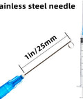 15 Pack 3ml 23 Gauge Plastic Syringe With Measurement, stainless steel needle, 1 inch barrel, Luer Lock cap leak free handling