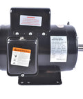 Rock Solid Heavy Duty 7.5 Hp Air Compressor Motor Single Phase Electric Motor 3450Rpm 208 To 230 Volt 60Hz close-up view showcasing motor details.