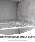 10 Pack Refrigerator Shelf Clips Aluminum Freezer Rack Clips With Polished Finish on fridge wire shelf.