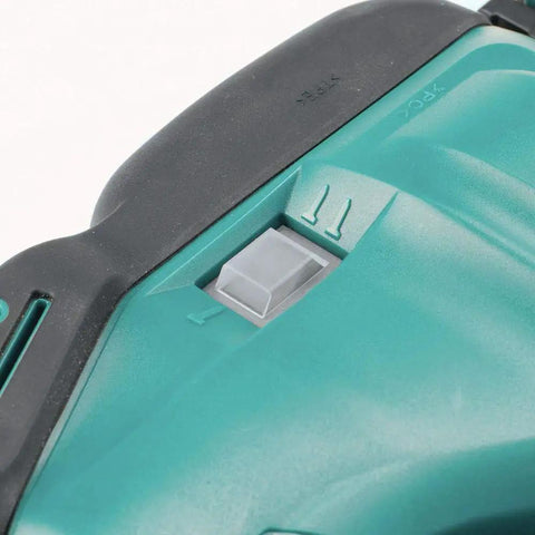 Close-up of mode switch on 18V LXT Cordless 2-Inch Brad Nailer With 110-Nail Magazine, Dual Mode Sequential Or Contact Nailing
