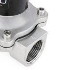 Heavy Duty 1 Inch Stainless Steel Electric Solenoid Valve 110VAC Normally Closed for Air Water Gasoline Diesel Fuel