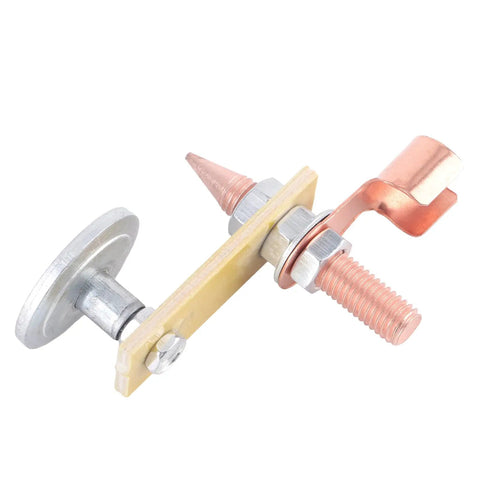 Heavy Duty Welding Magnet Head With 4mm Thick Insulation Board For Superior Safety Ground Connector Holder showing detailed metal components.