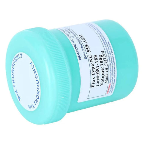 No Clean Solder Paste For Phone Repair And PCB Rework Pro Grade Tin Flux NC-559 28um jar with label detailing