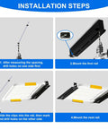 Installation steps for Overhead Garage Storage Rack With 17 Inch Black Rails Heavy Duty Ceiling Mount Bin Holder.