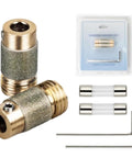 Two Pack Stained Glass Grinder Bits Three Quarter Inch Brass Core Diamond Head Tools For Glass Art And Decoration