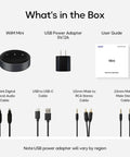 AirPlay 2 Wireless Audio Streamer for Multiroom Stereo and TV Audio Preamplifier Turns Your Home Stereo Into a Smart Speaker box contents