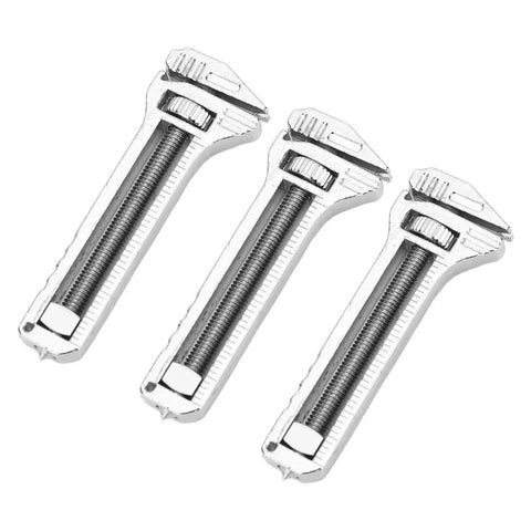 Tiny But Mighty Mini Multitool Wrench Set 3 Piece Compact Zinc Aluminum EDC Bottle Opener For Camping Hiking Travel And Everyday Carry