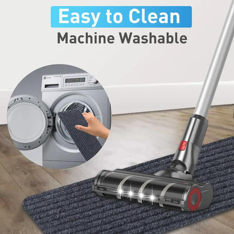 Grippy Anti Slip Stair Treads Indoor Carpet 8 By 30 Inches washing machine showing easy cleaning process.