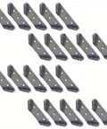 10 Pieces Triangle Bracket Furniture Support Thickened Universal Corner Connector for heavy duty shelving and cabinet reinforcement.