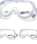 3 Pack Safety Goggles Over Glasses Protective Eyewear With Adjustable Straps and Clear Lenses, Dust Proof and Anti Splash Design.