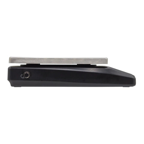 Side view of Compact Digital Portion Control Scale For Precise Food Weighing And Portioning, Tare And Hold Functions, NSF Certified, 32 Oz Stainless Steel Platform, Space Saving Kitchen Scale For Accurate Portions