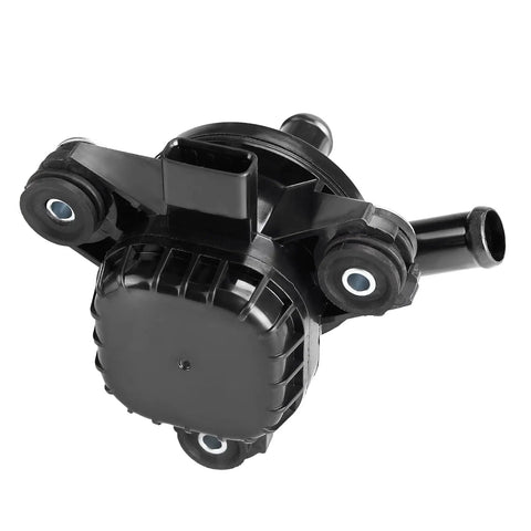 Top Shelf Auxiliary Electric Coolant Water Pump G9040-47090 close-up view showing connectors and hoses for efficient cooling.