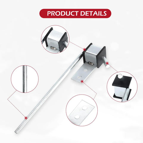 Close-up of Four Pack Built Tough Heavy Duty Exhaust Hanger Rods 3/8 Inch By 10 Inch Universal Fit Galvanized Carbon Steel With Shock Absorbing Design