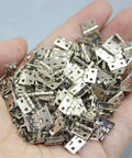 Miniature Brass Hinges Set With 20 Pieces 1 x 0.8 Cm Folding Butt Hinges Plus 80 Replacement Nails for cabinets and boxes