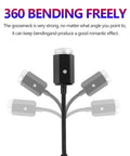 Lit 2 Pack USB Star Night Lights With 3 Color Modes And 7 Lighting Effects, 360 Rotatable Star Head bending demonstration