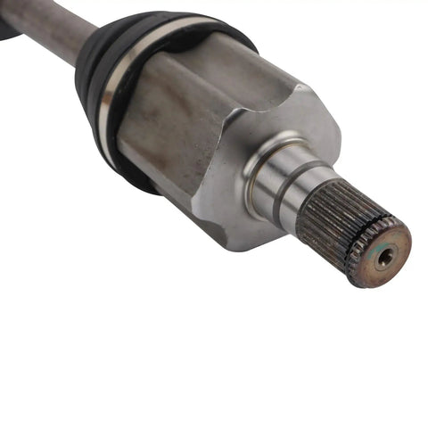 Front Left CV Axle Shaft Assembly For Volvo S60 2012 2016 S80 2007 2014 V70 2008 2010 Driver Side Replacement With Neoprene Boots For Durability And Easy Direct Fit, splined end close-up