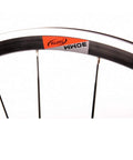 Close-up of 700C Road Bike Wheelset With 30mm Aluminum Rim Carbon Fiber Tube Hub Sealed Bearings Quick Release V Brakes