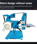 Absolute Pro Level Belt Sander And Buffer Motor With Brushless Technology For Stepless Speed Adjustment heavy-duty blue design.