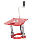 65mm Aluminum Router Table Lifting System Heavy Duty Adjustable Router Lift CNC Precision Insert Plate With Ring Clamp Universal Fit For Engraving Machines DIY Woodworking Rock Solid Stability, red aluminum router lift with hand crank