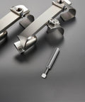 Soft Close Trash Can Dampers Kit 8 Pieces For Silent Smooth Lid Closure Hinge Mechanism Replacement In Steel And Plastic