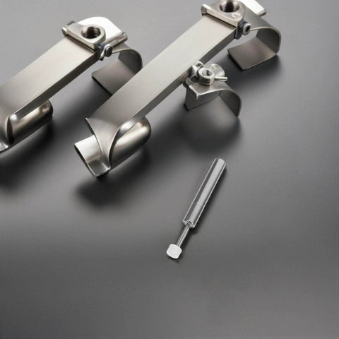 Soft Close Trash Can Dampers Kit 8 Pieces For Silent Smooth Lid Closure Hinge Mechanism Replacement In Steel And Plastic
