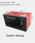 Big League Resin Curing Box 2400W Featuring 365Nm 395Nm And 405Nm Uv Lamps with red exterior and control panel.