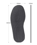 Full Soles Rubber Replacement for DIY Shoe Repair, Slip-Resistant and Durable, size 325x125x4.5 mm, textured pattern