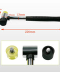 25mm Dual Head Nylon Rubber Hammer Jewelers Mallet with measurements, lightweight soft hammer for DIY projects and installation